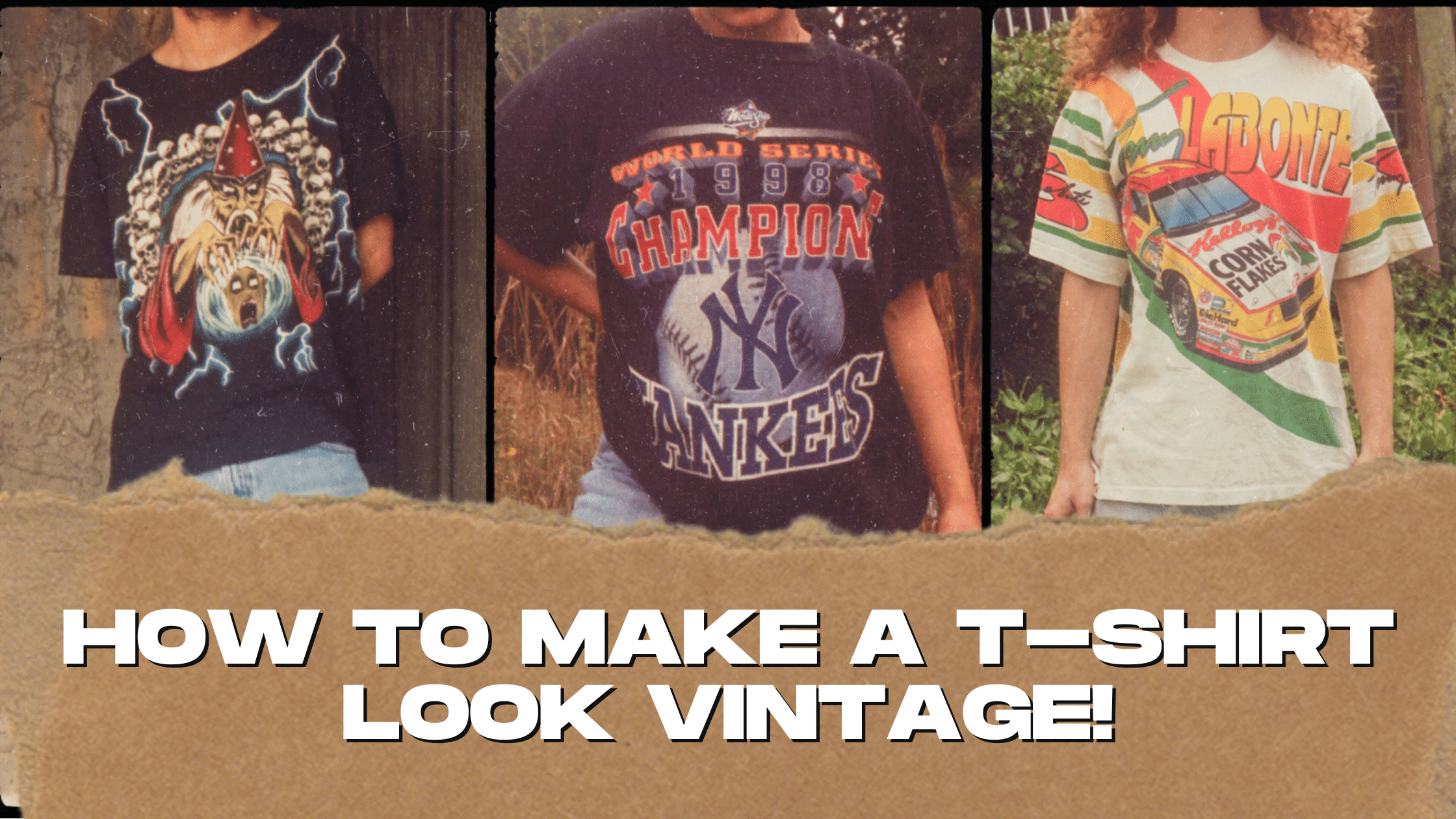 How to make a t shirt look vintage