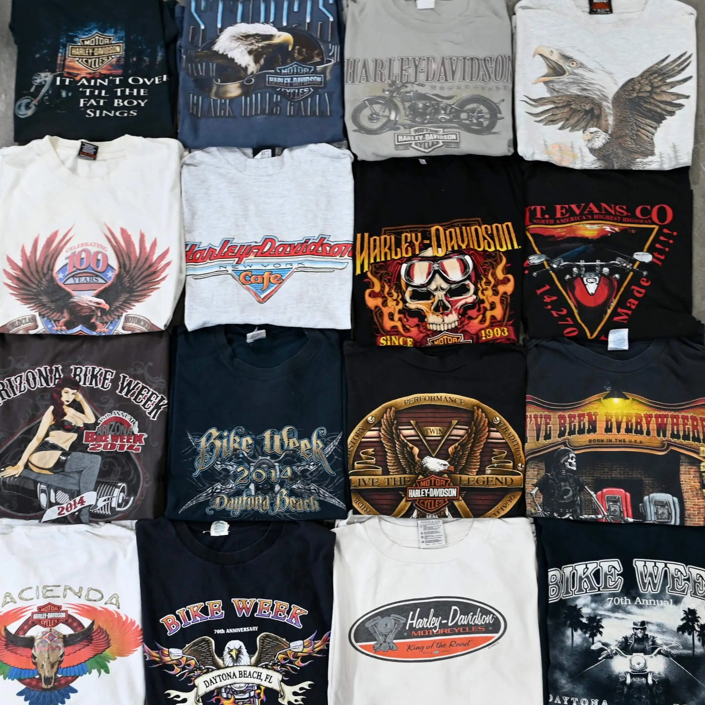 Wholesale Harley Davidson & Biker T-Shirts — 10 Piece Mix | Thrift 