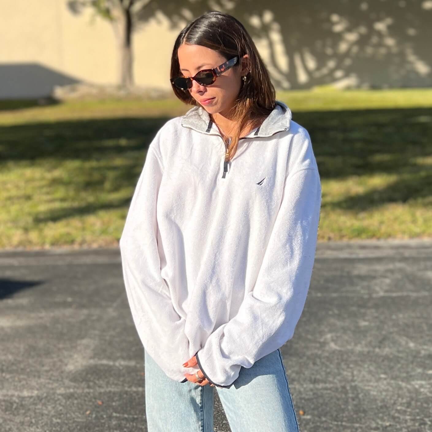 Brand Name Sweatshirts white