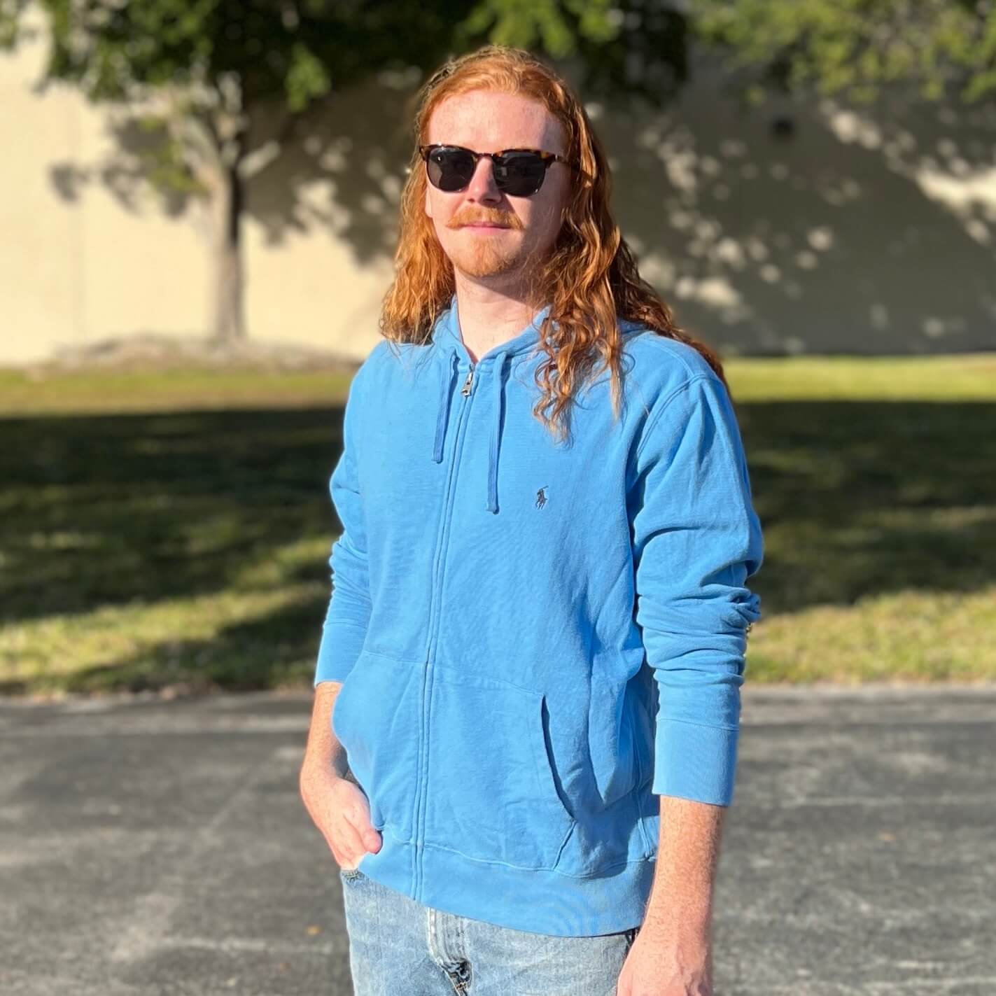 Brand Name Sweatshirts blue