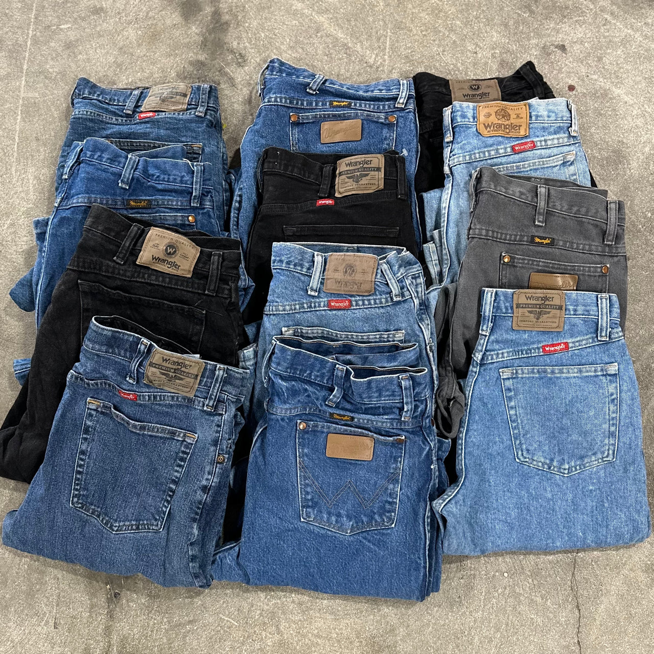 100lb Wrangler Jeans 34" and Down Bale