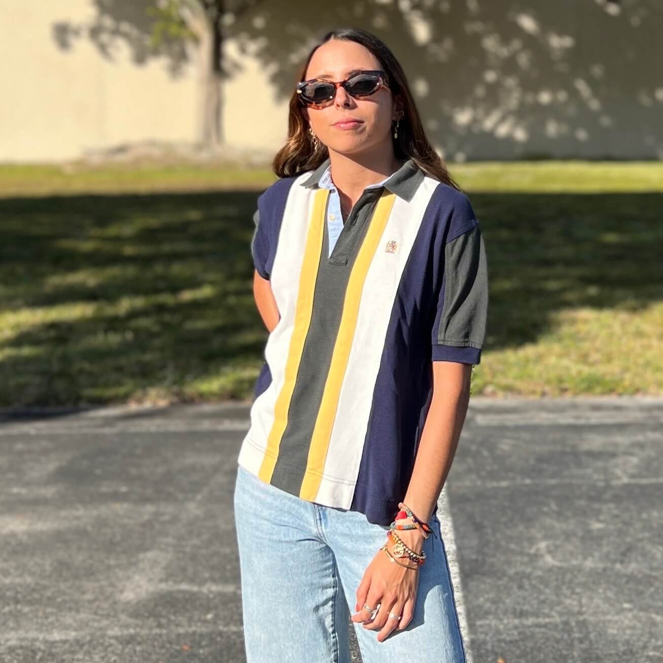 Brand Name Polo Shirts Strips