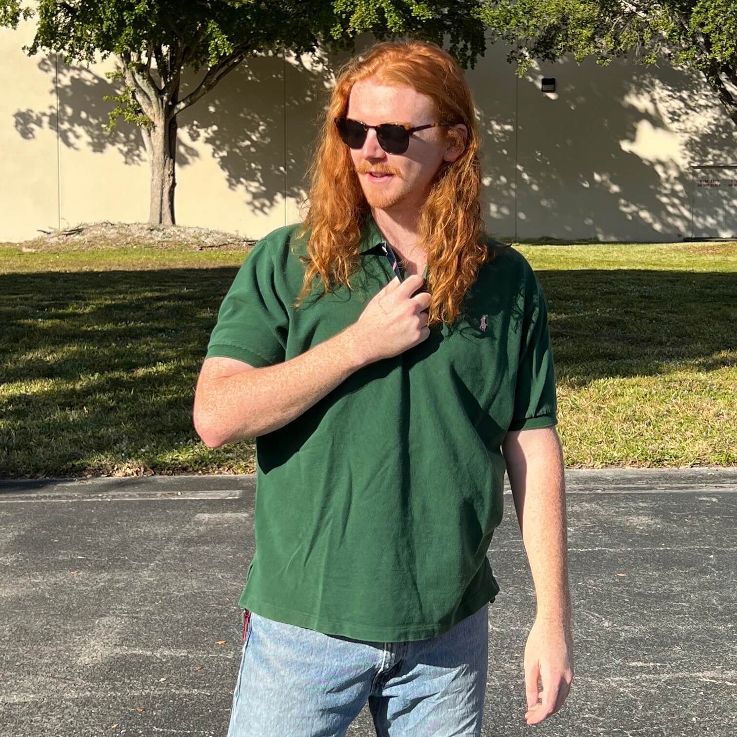 Brand Name Polo Shirts Green