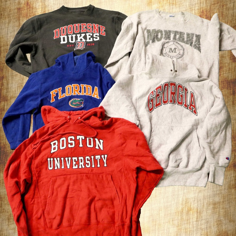 College & University Sweatshirts - Wholesale Vintage Fashion