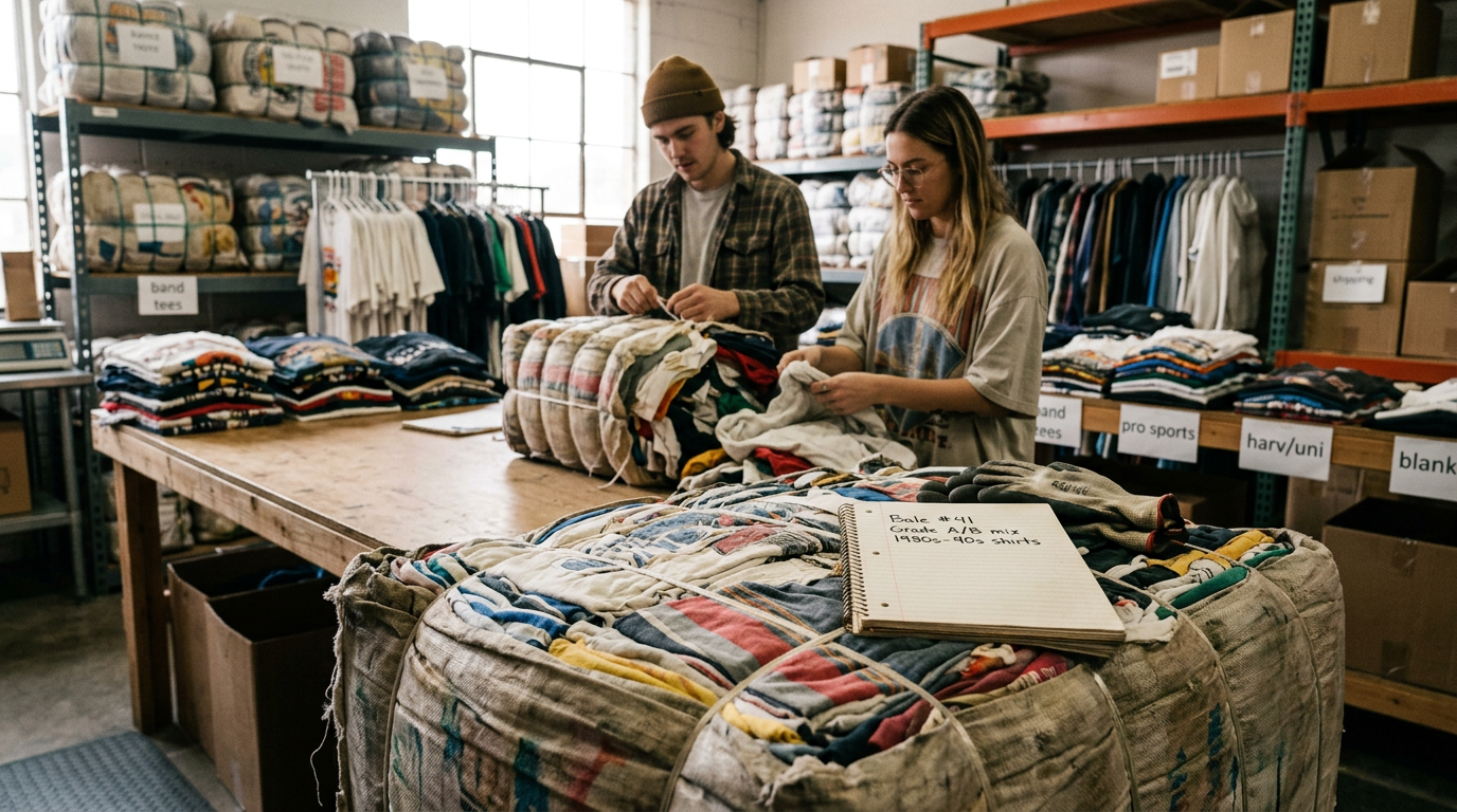 A Guide to Buying Wholesale Vintage T-Shirt Bales for Online Resellers