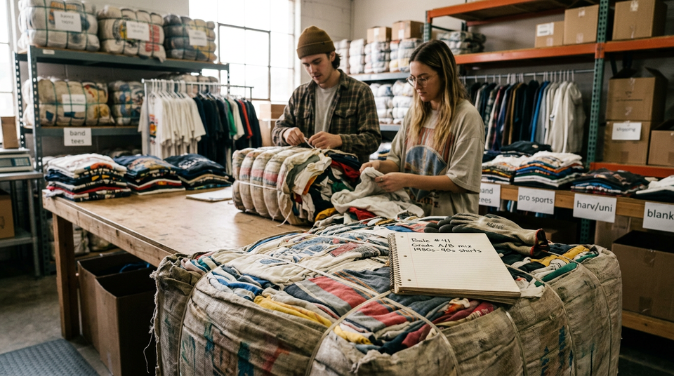 A Guide to Buying Wholesale Vintage T-Shirt Bales for Online Resellers