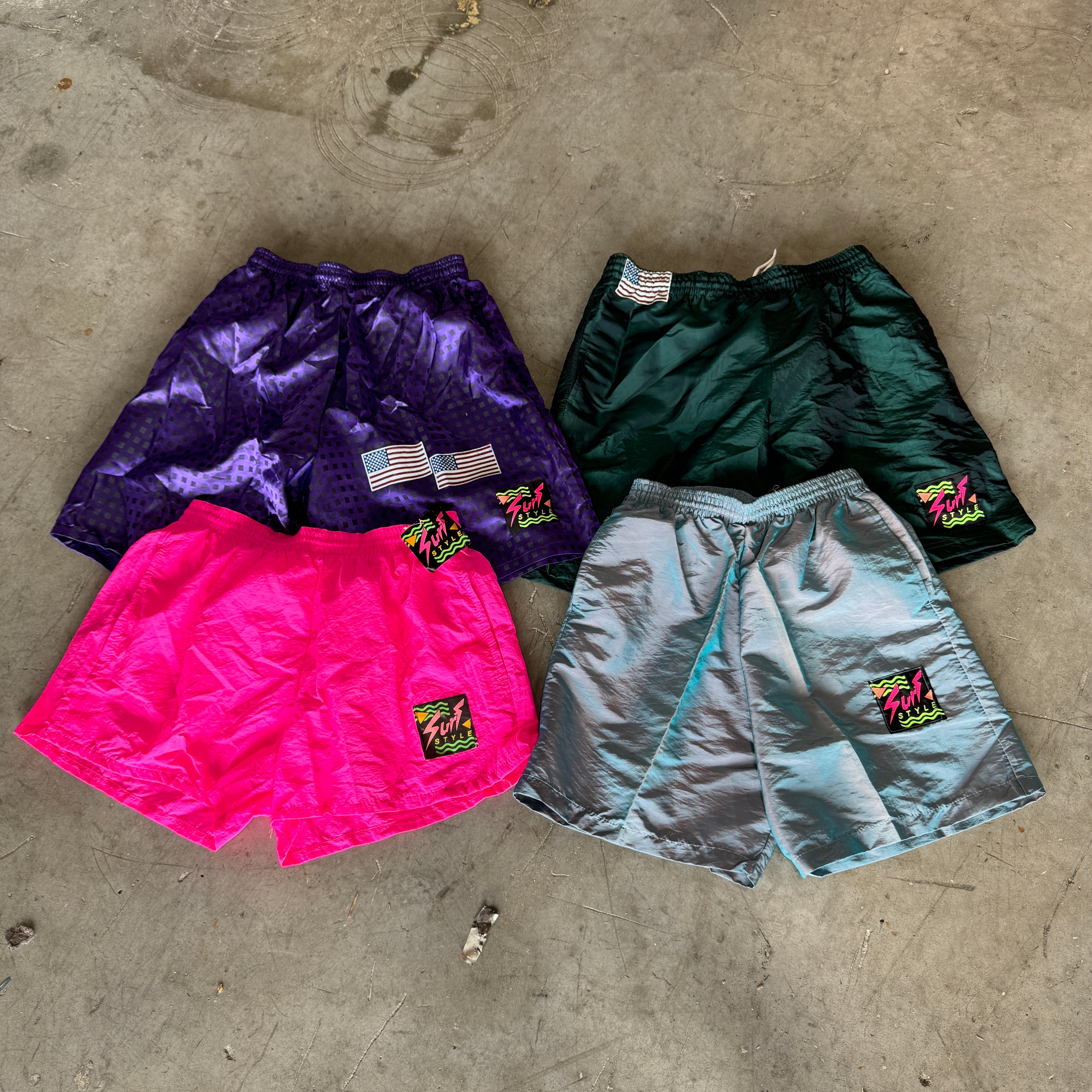 Vintage surf shop style shorts