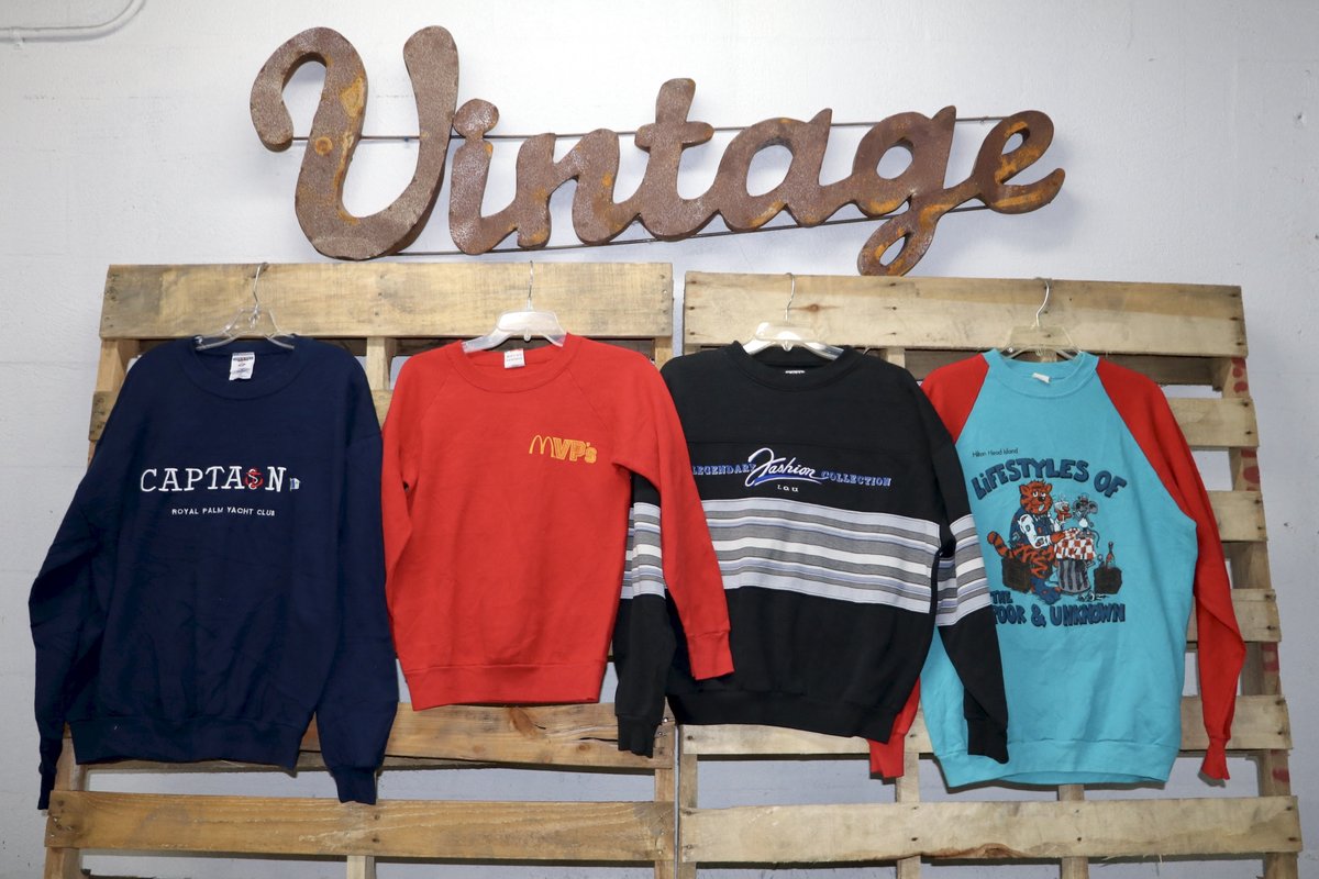 Wholesale Vintage Graphic Sweatshirts THRIFT VINTAGE