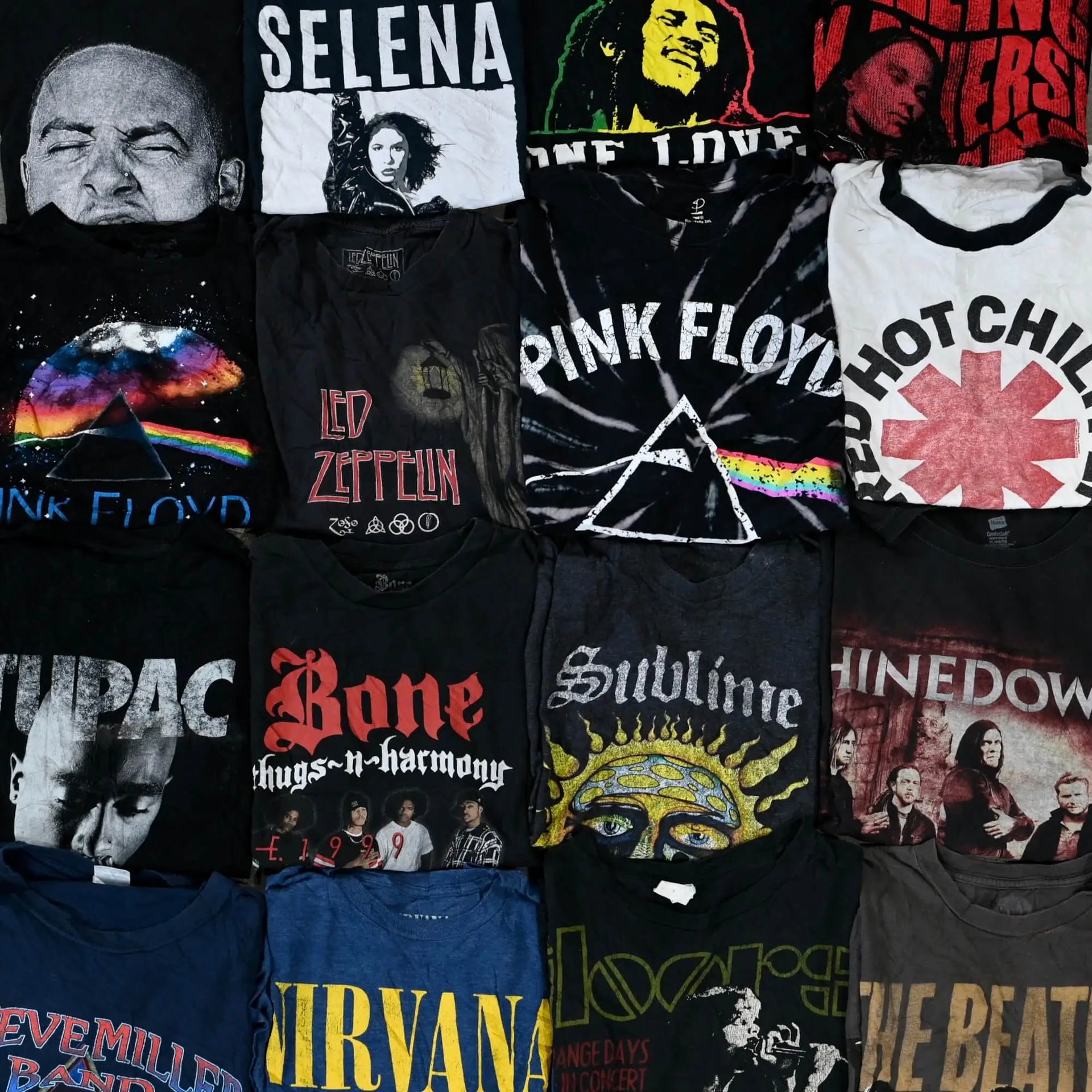 Wholesale Rock Music T shirts Thrift Vintage 25 Tees