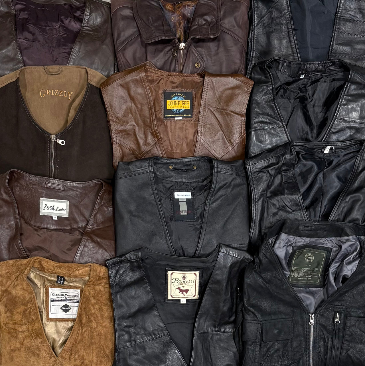 Wholesale Vintage Leather Vests