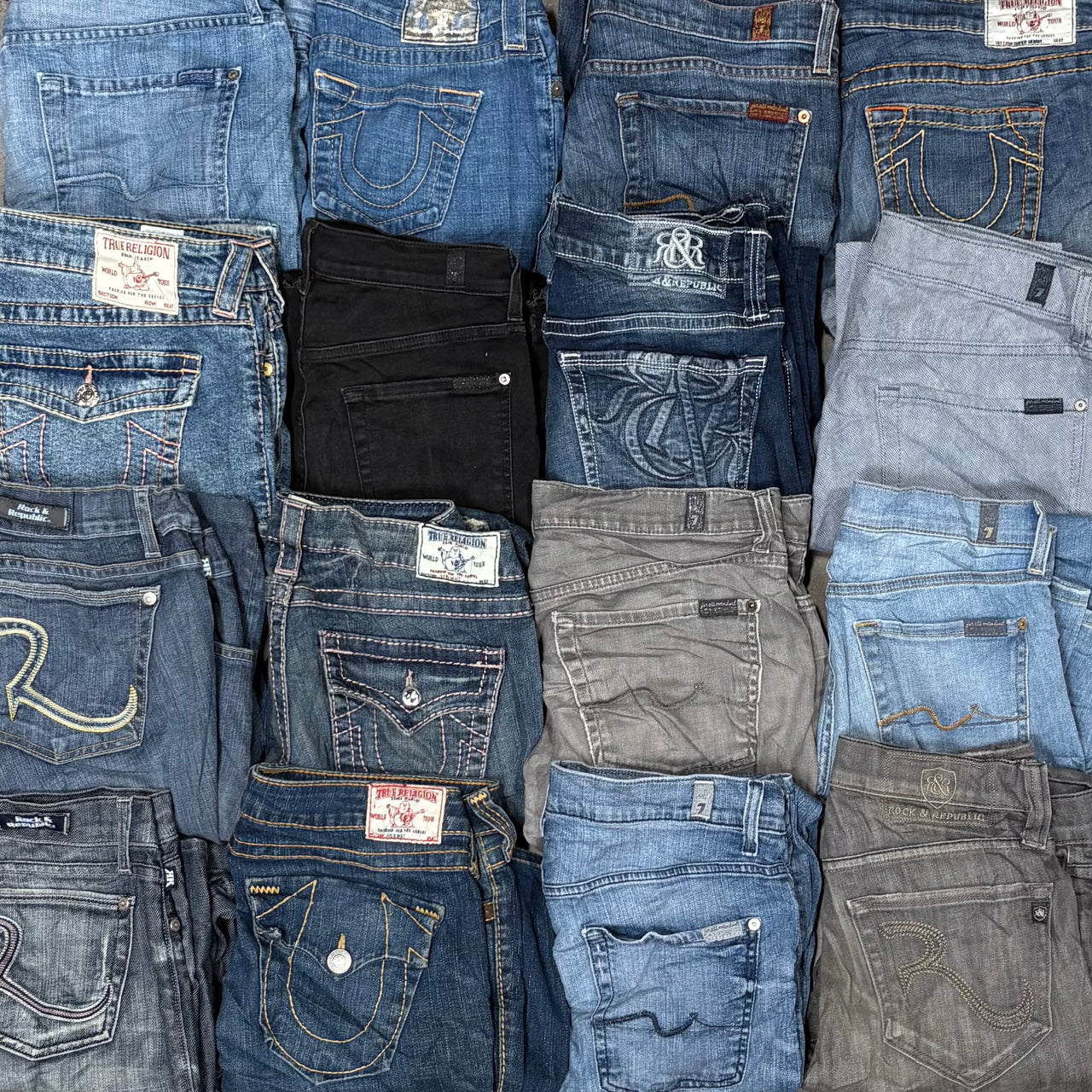 Wholesale Women's True Religion, 7 For All man Kind, Rock N Republic Jeans