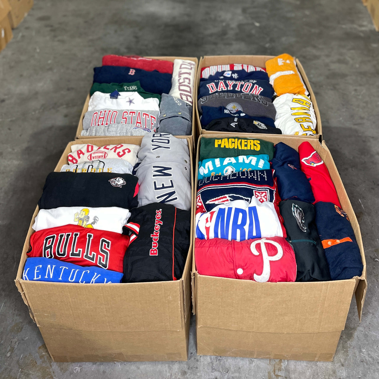 Wholesale NBA, NFL, MLB, and NHL & College Mix