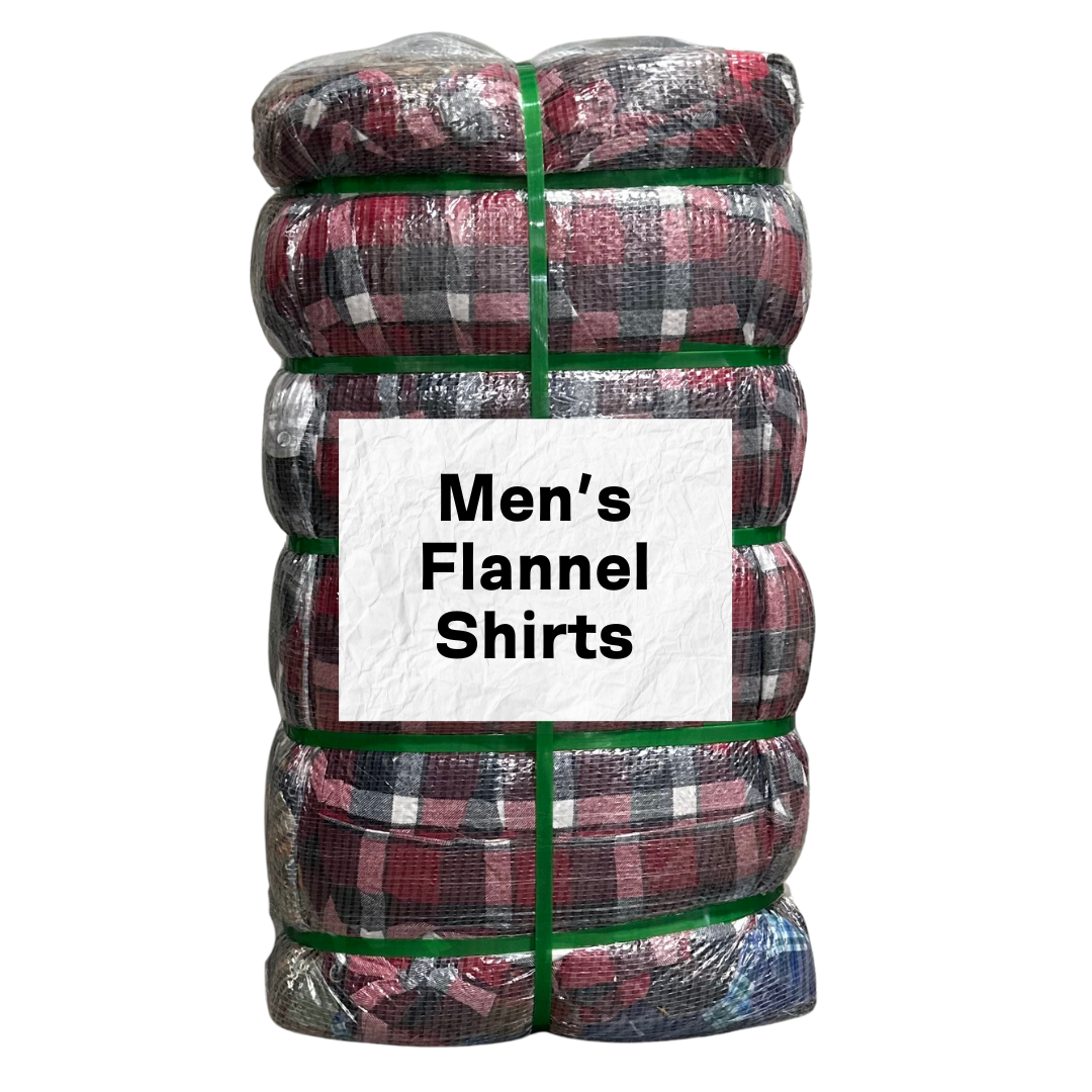 Men's Flannel Shirts Bale