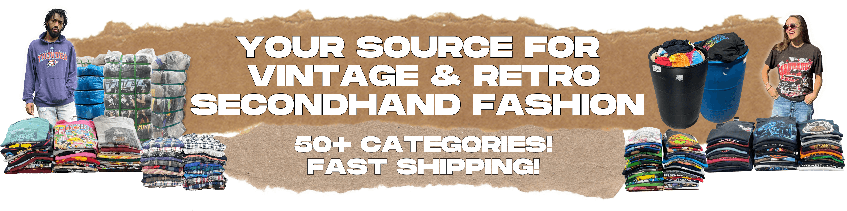 Shop Wholesale Vintage Clothing | Online Thrift Store