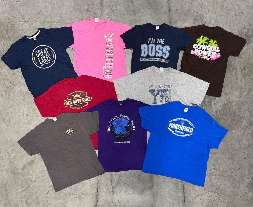 Wholesale Modern Graphic T-Shirts (10 Pieces)