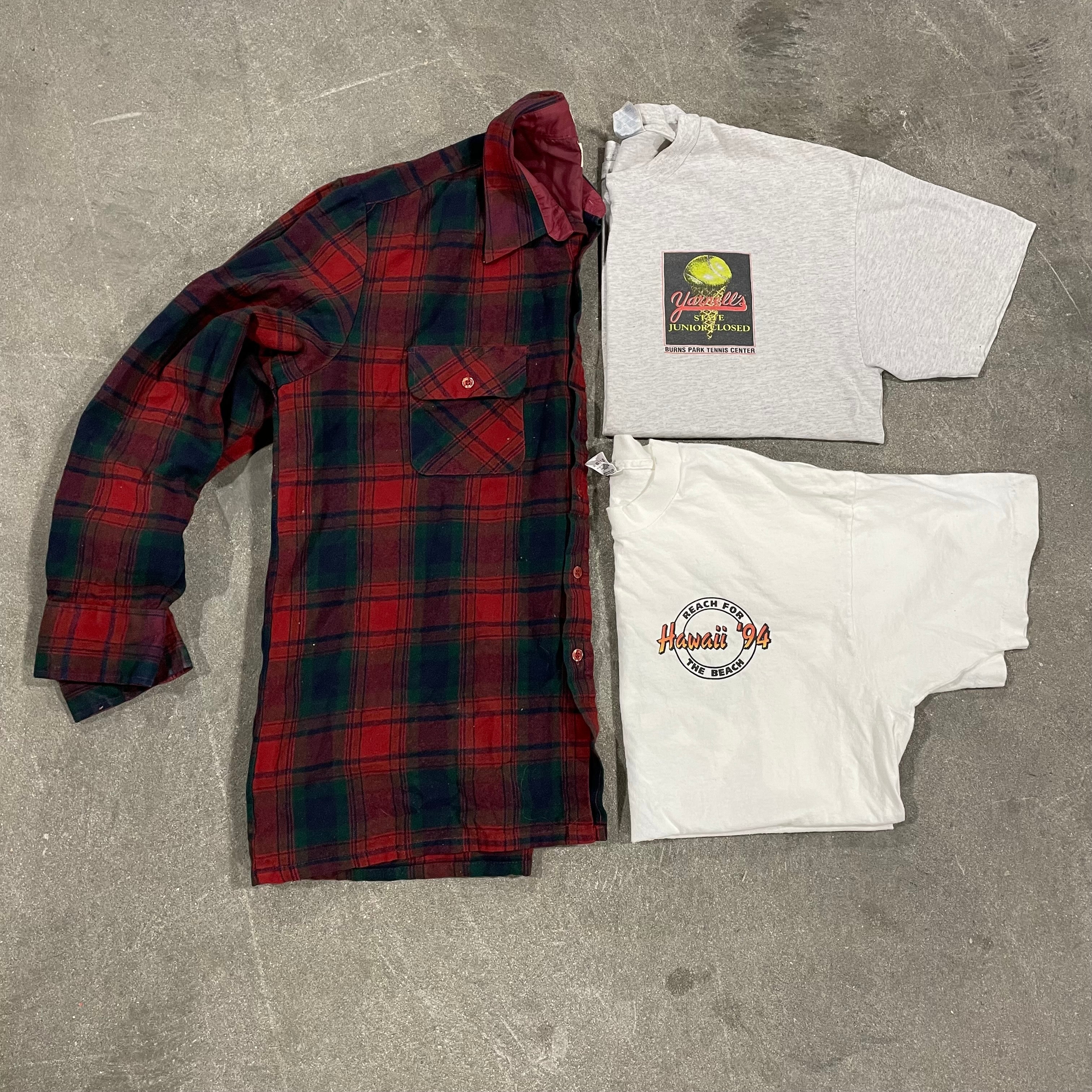 Flannel + 2 Tees Combo — THRIFT VINTAGE