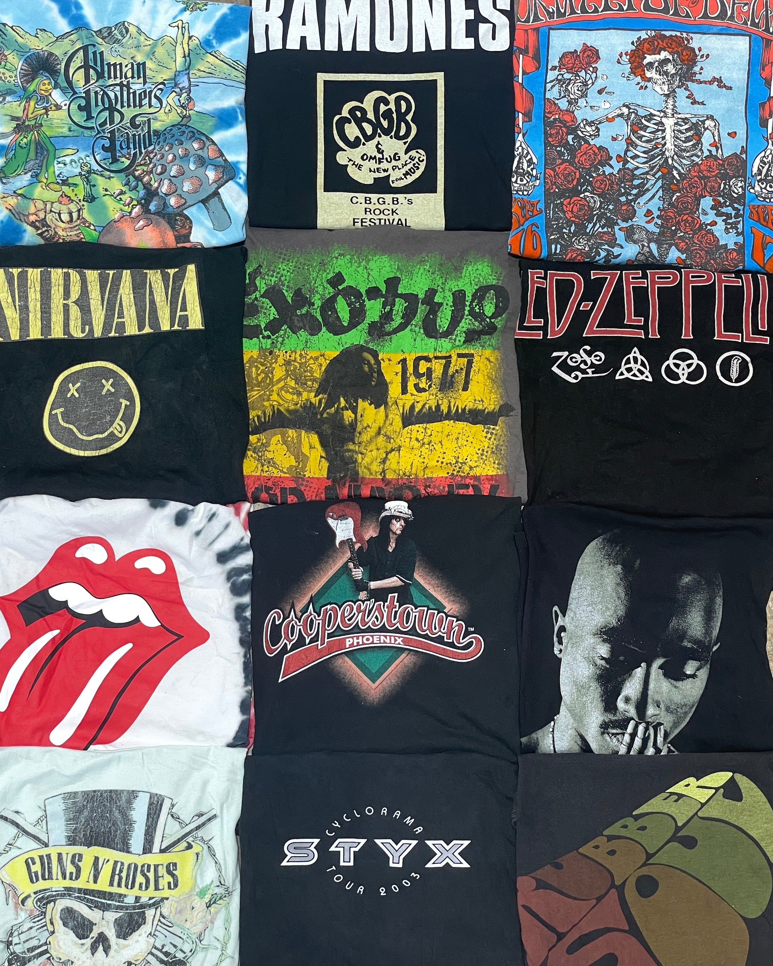 Rock concert t store shirts