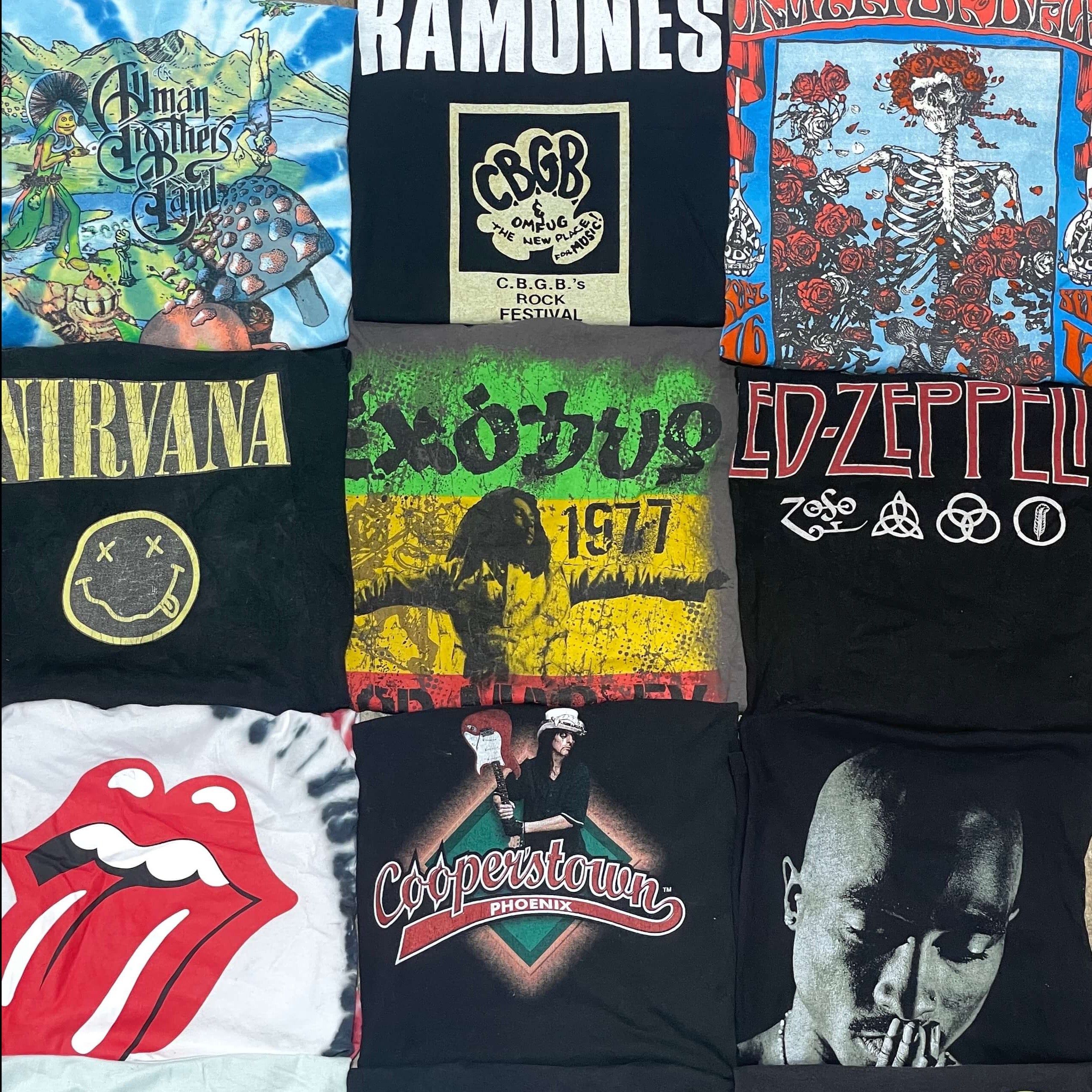 Old rock hot sale band shirts