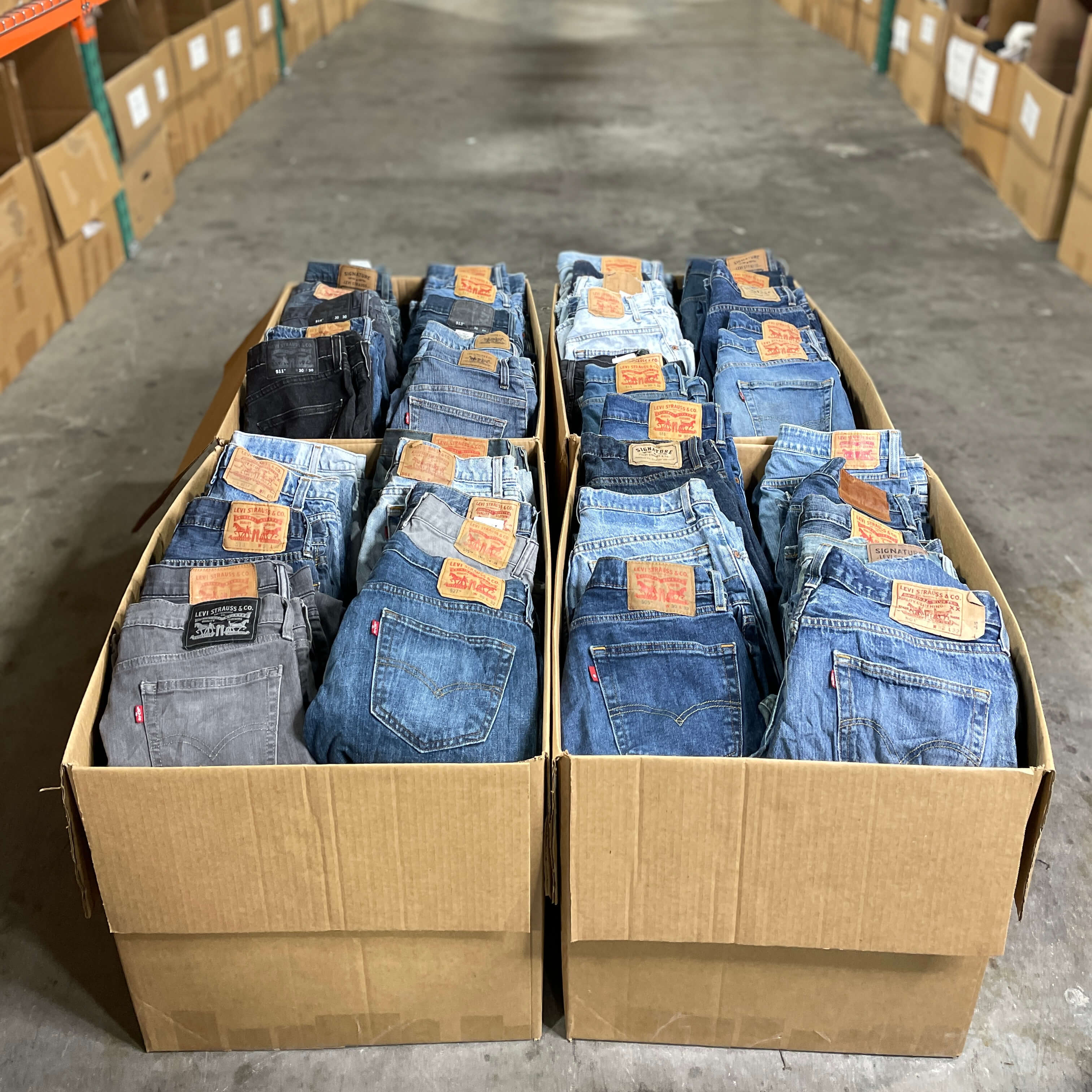 100lb Plus Size Levi's Jeans Bale